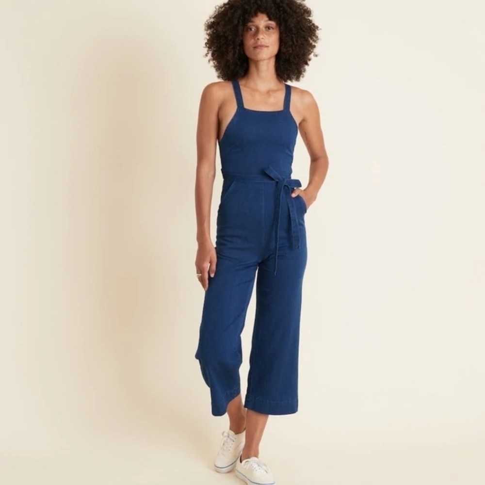 Marine layer Tess Jumpsuit in Mid Indigo